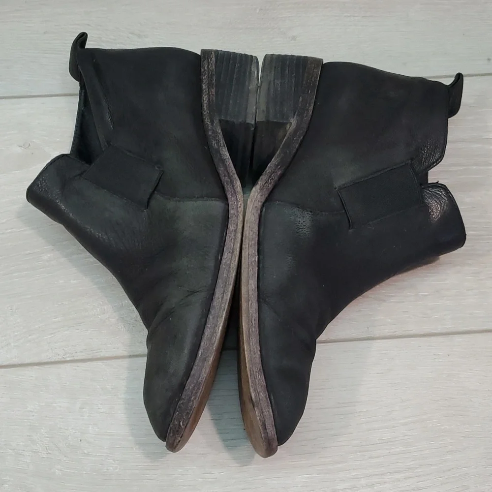 Eileen Fisher Women Ankle Leather Heels Boots shoes sz 6